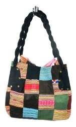 Túi Patchwork B-FAIR lớn màu đen (1 cái)