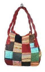 Túi Patchwork B-FAIR Nhỏ Đỏ