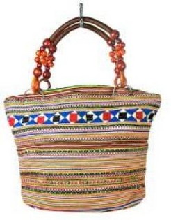 Túi xách B-FAIR Beads - Túi quai hạt cườm nâu (1 chiếc)