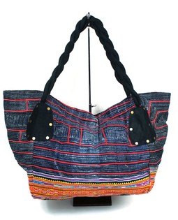 T&uacute;i Gấm B-Fair Nhỏ, Đen/Denim (1 c&aacute;i)