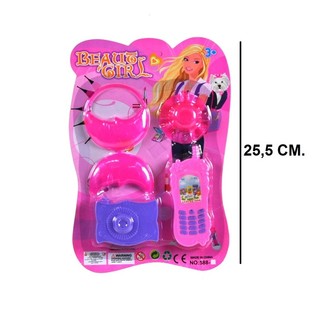 Bộ Đồ Chơi Trang Điểm Beauty Girl Dạng Vỉ (6 chiếc)