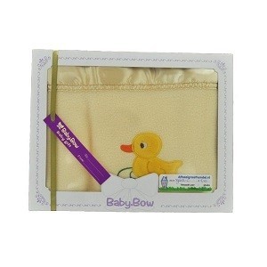 Chăn Nỉ Tuyết Cho B&eacute; Baby Bow - M&agrave;u V&agrave;ng