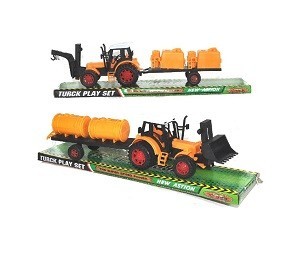 Xe đồ chơi m&aacute;y c&agrave;y k&egrave;m rơ-mo&oacute;c vỉ nhựa (2 m&oacute;n)