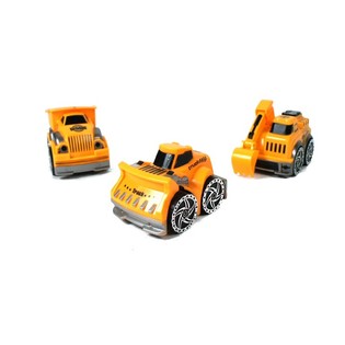 Xe Đồ Chơi Công Trình Chạy Đà Trong Hộp Trưng Bày (12 chiếc)